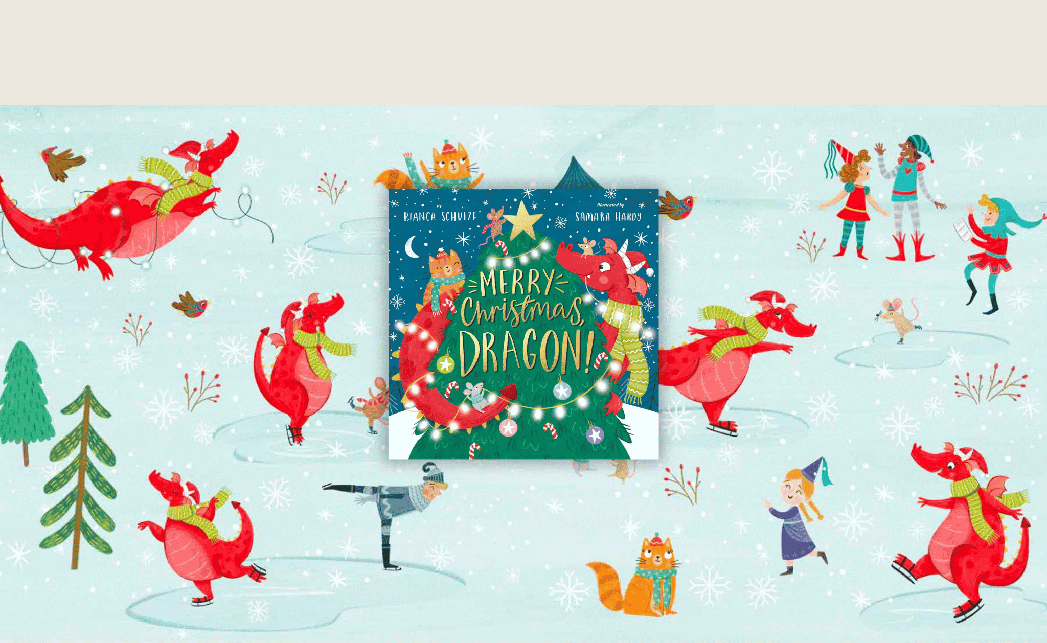 Merry Christmas, Dragon by Bianca Schulze (Book Cover)